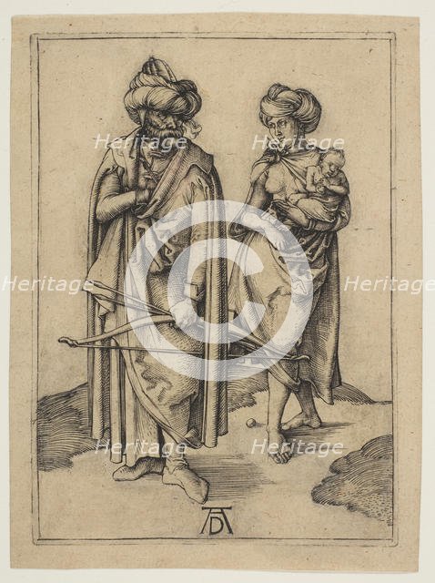 Turkish Family, ca. 1496. Creator: Albrecht Durer.