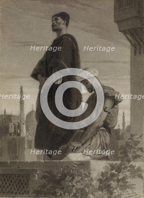 Prayer on the Housetop, 1864. Creator: Alexandre Bida.