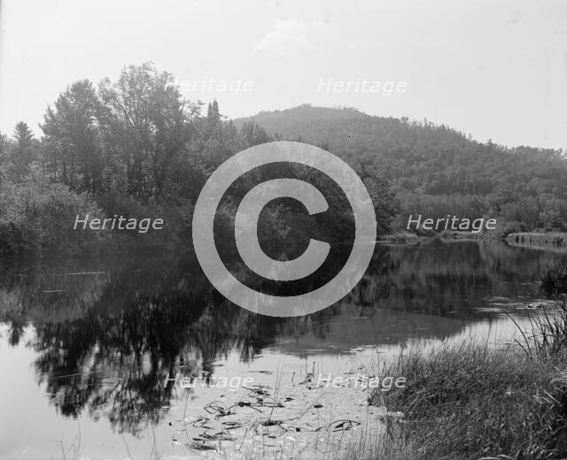 Saranac River below Saranac Lake, Adirondack Mts.,N.Y., between 1900 and 1910. Creator: Unknown.