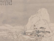 Snowscape, from Album for Zhou Lianggong , undated. Creator: Ye Xin.