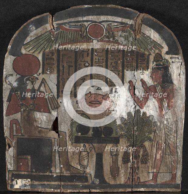 Stele of Djedasetiufankh, 945-715 BC. Creator: Unknown.