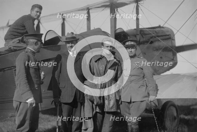 Colonel Archie Miller, Benedict Crowell, Lieutenant Ross Kirkpatrick, General William Mitchell, 1919 Creator: Bain News Service.