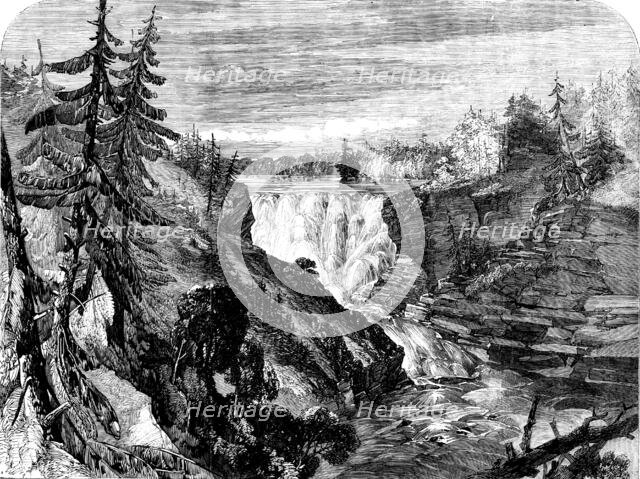 The Canadian Red River Exploring Expedition - Kakabika (or Grand Falls), Kaminitiquia River..., 1858 Creator: Unknown.