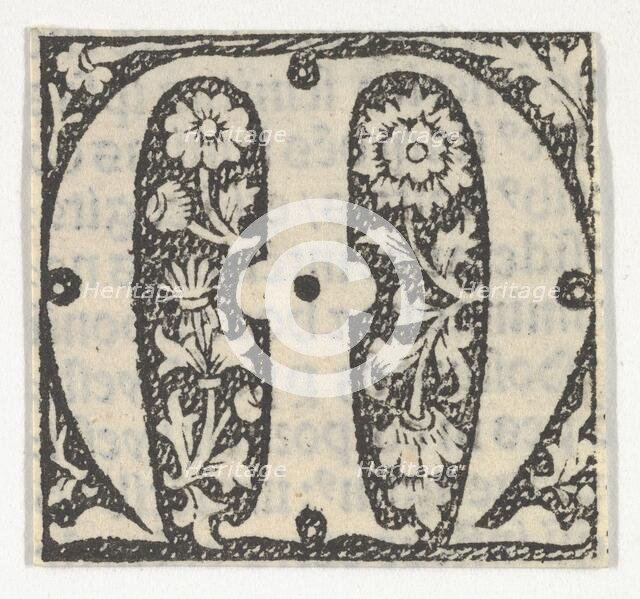 Decorated Roman alphabet, ca. 1499., ca. 1499. Creator: Anon.