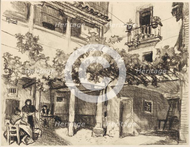 Delightful Pictures of Domestic Life, Alcalá, c. 1903. Creator: Joseph J Pennell.