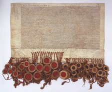 The Union of Lublin, 1569. Artist: Historical Document  