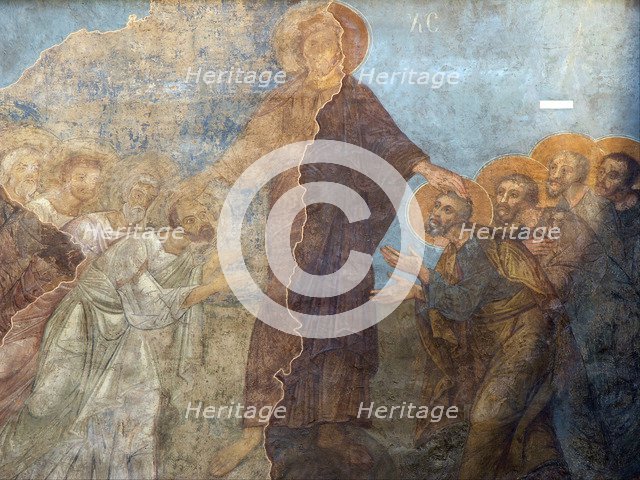 The Pentecost. Artist: Ancient Russian frescos  