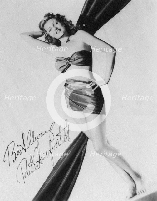 Rita Hayworth (1918-1987), American actress, c1940s. Artist: Unknown