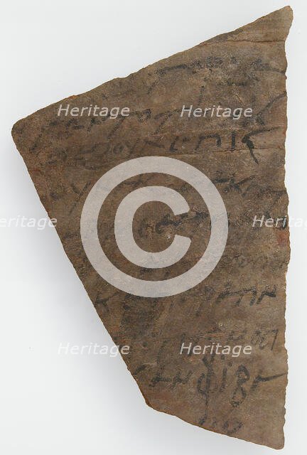 Ostrakon, Coptic, 600. Creator: Unknown.
