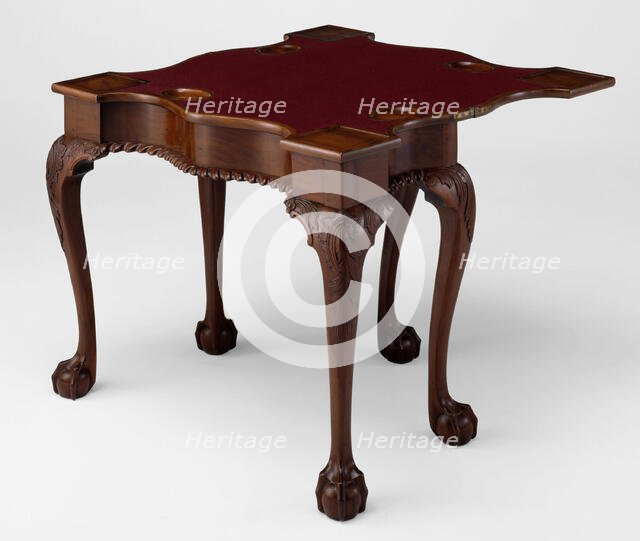 Card Table, 1755/90. Creator: Unknown.