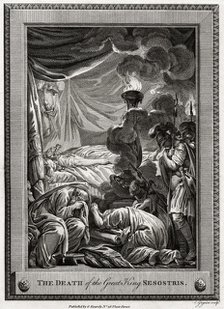 'The Death of the Great King Sesostris', Ancient Egypt, (1775). Artist: Charles Grignion