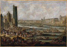 The Tour de Nesle and the Louvre, circa 1650, c1650. Creator: Pieter Casteels.