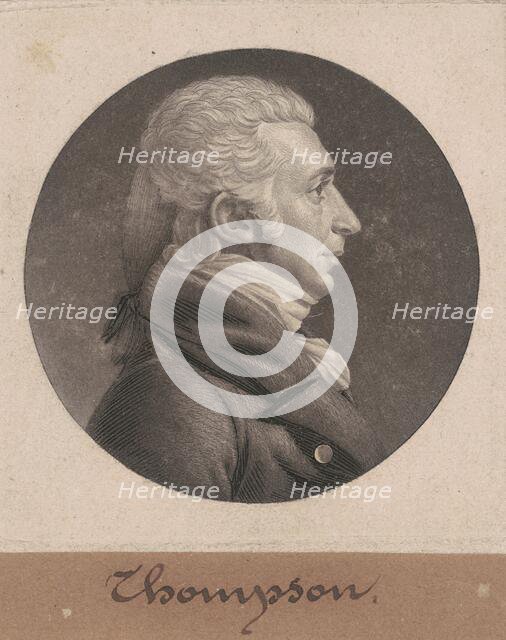 Samuel Hunt, Jr., c. 1805. Creator: Charles Balthazar Julien Févret de Saint-Mémin.