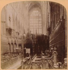'Interior of Westminster Abbey, London, England', 1896. Creator: Underwood & Underwood.