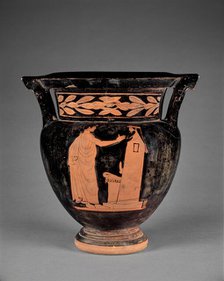 Attic Red-Figure Column Krater, about 470 BC. Creator: Harrow Painter.