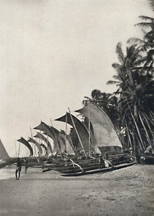 'Ceylonesische Seefischerboote mit Ausleger', 1926. Artist: Unknown.