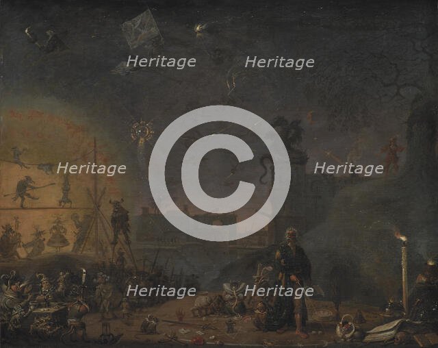 The Vision of the Sunday Child, 1660. Creator: Saftleven, Cornelis Hermansz. (ca. 1607-1681).