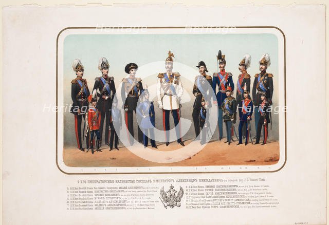 Emperor Alexander II in the gala uniform of the Life Guard Cavalry Regiment, 1856. Artist: Anonymous  