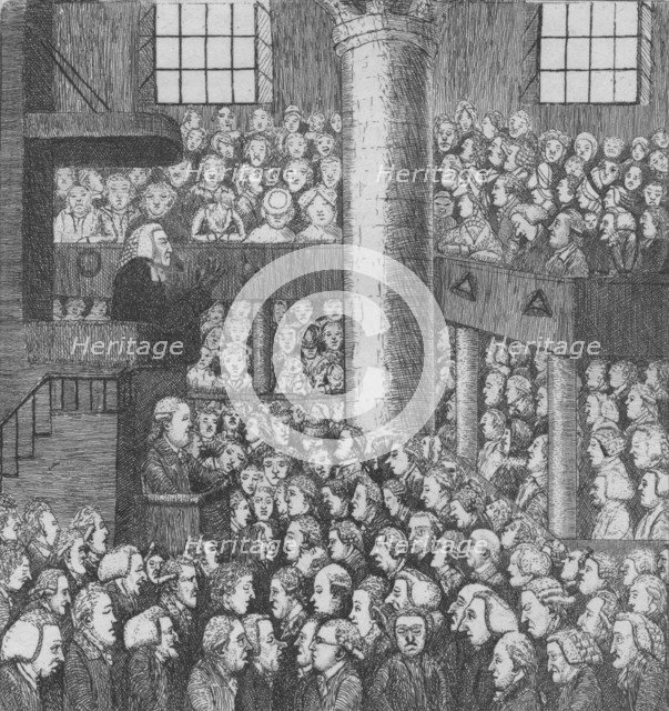 'Sleepy Congregation', 1785. Artist: John Kay.