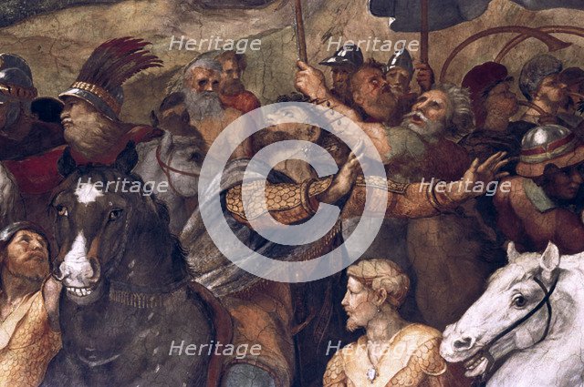 'Pope Leo I, Repulsing Attila', (detail), 1511-14. Artist: Raphael