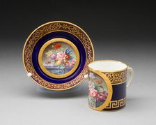 Cup and Saucer, Sèvres, Late 18th century. Creator: Sèvres Porcelain Manufactory.