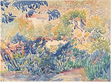 The Artist's Garden at Saint-Clair, 1904-5. Creator: Henri-Edmond Cross.