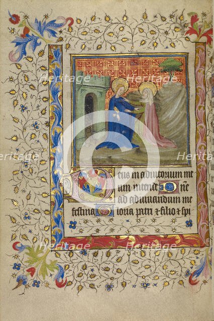 The Visitation; Book of Hours, about 1400-1410. Creator: Unknown.