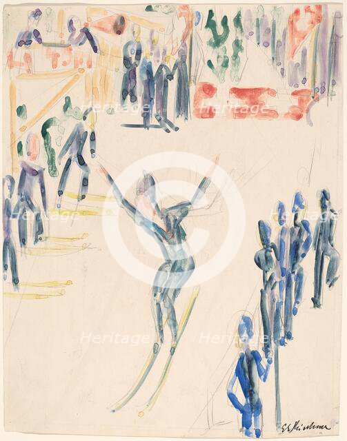 Ski Jumper, c. 1936. Creator: Ernst Kirchner.