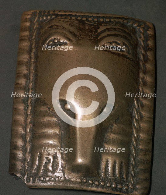 Bronze plaque of a bear from the Perm' region of Siberia, 8th century. Artist: Unknown