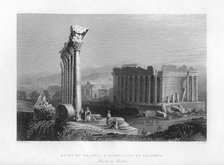 'Ruins of Balbec, a Store-City of Solomon', 1841.  Creator: Robert Sands.