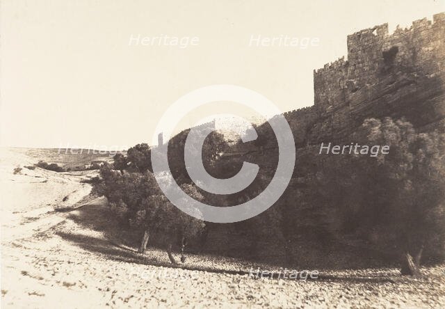 Jérusalem, Côté Nord de Jérusalem, 1854. Creator: Auguste Salzmann.