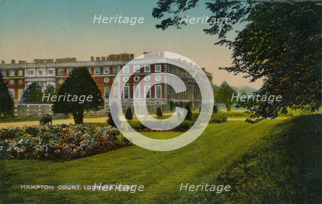 'Hampton Court, Looking West', c1910. Artist: Unknown.