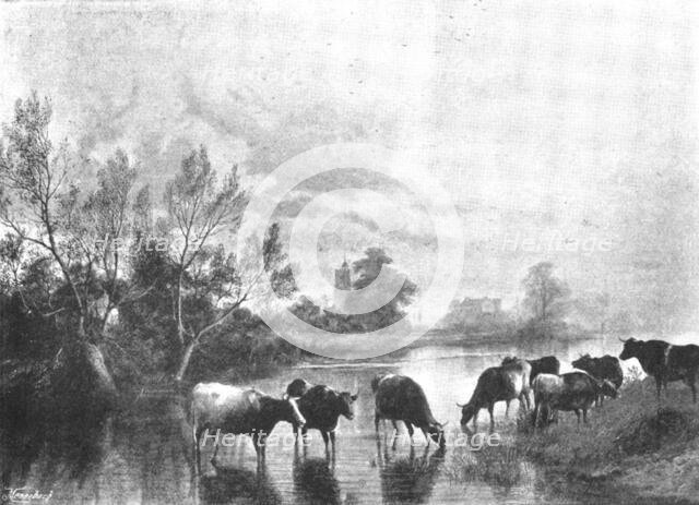 Pictures from the Royal Academy: Bray, on the Thames - T. S. Cooper, R.A., 1895. Creator: George Meisenbach.