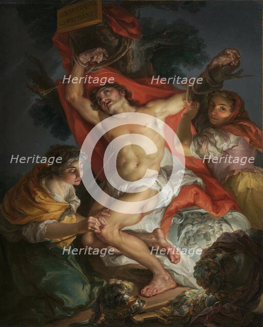 Saint Sebastian Tended by Saint Irene, 1795-1800. Creator: Vicente Lopez y Portana.