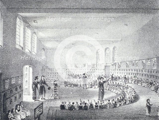 City of London Infants' School, Liverpool Street, London, c1825. Artist: Anon