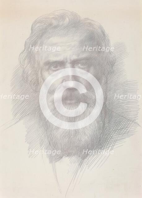 Self-Portrait, c. 1895. Creator: Alphonse Legros.