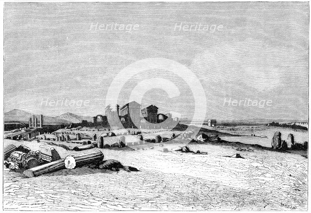 'Ruins of Sbeitla, the ancient Sufetula', c1890. Artist: Barbant