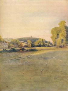 'St. Martha's Chapel, from Shalford Common, 1911, (1914). Artist: James S Ogilvy.