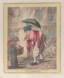 Wet Under Foot, February 10, 1812., February 10, 1812. Creator: Thomas Rowlandson.