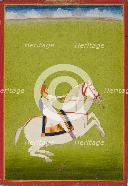 Mounted Rajput, early 19th century. Artist: Unknown.
