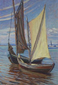 Sailing Boat, after 1930. Creator: Ludwik Misky.