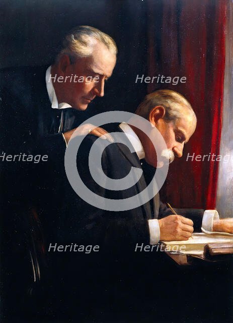 Sir Francis Laking and Sir Frederick Treves, c1900s. Creator: Harry Herman Salomon.