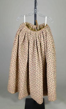 Skirt, French, 1840-60. Creator: Unknown.