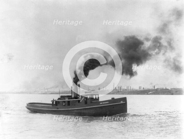 A tug boat - Joe Harris, 1903. Creator: Frances Benjamin Johnston.