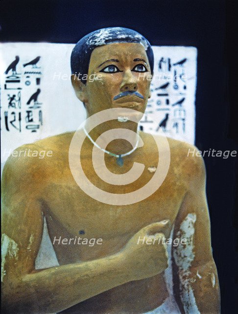 Rahotep statue, made in limestone, from Meidun.