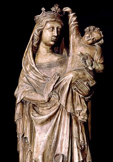  'Madonna with Child', Gothic, 14th century.