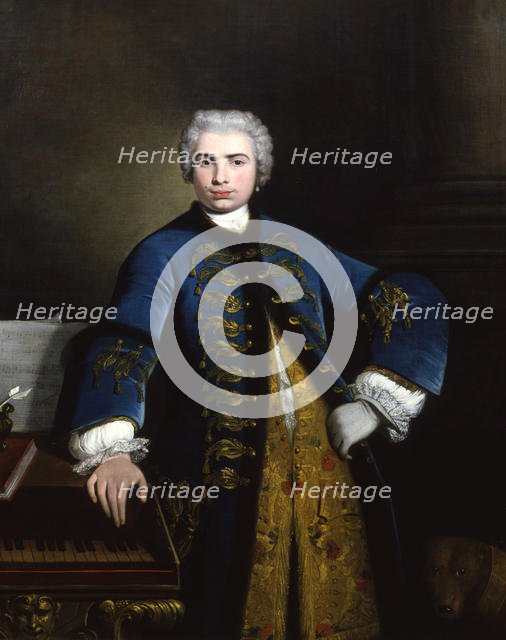 Portrait of the singer Farinelli (Carlo Broschi) (1705-1782), 1734. Creator: Nazari, Bartolomeo (1693-1758).