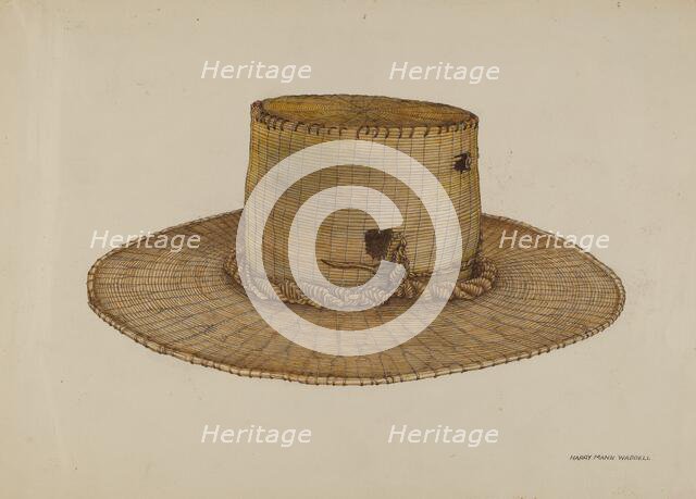 Spanish Southwest: Hat, c. 1939. Creator: Harry Mann Waddell.