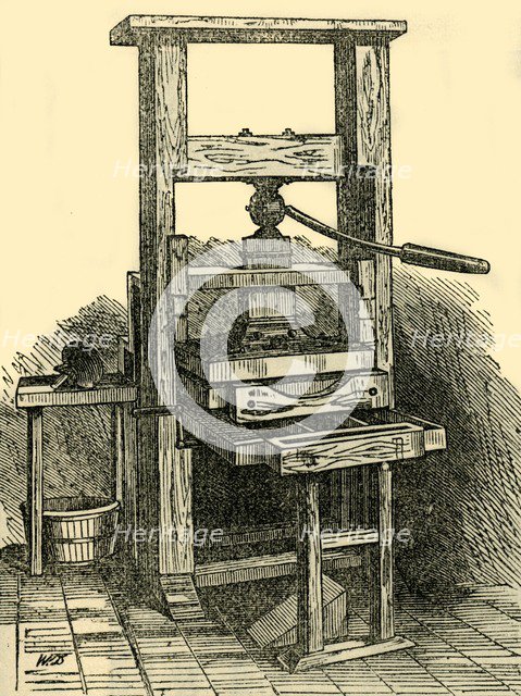 'Duplicate of Franklin's Press', (1881). Creator: Unknown.