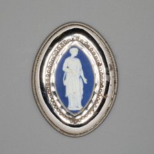 Medallion with Classical Figure, Burslem, Late 18th century. Creator: Wedgwood.